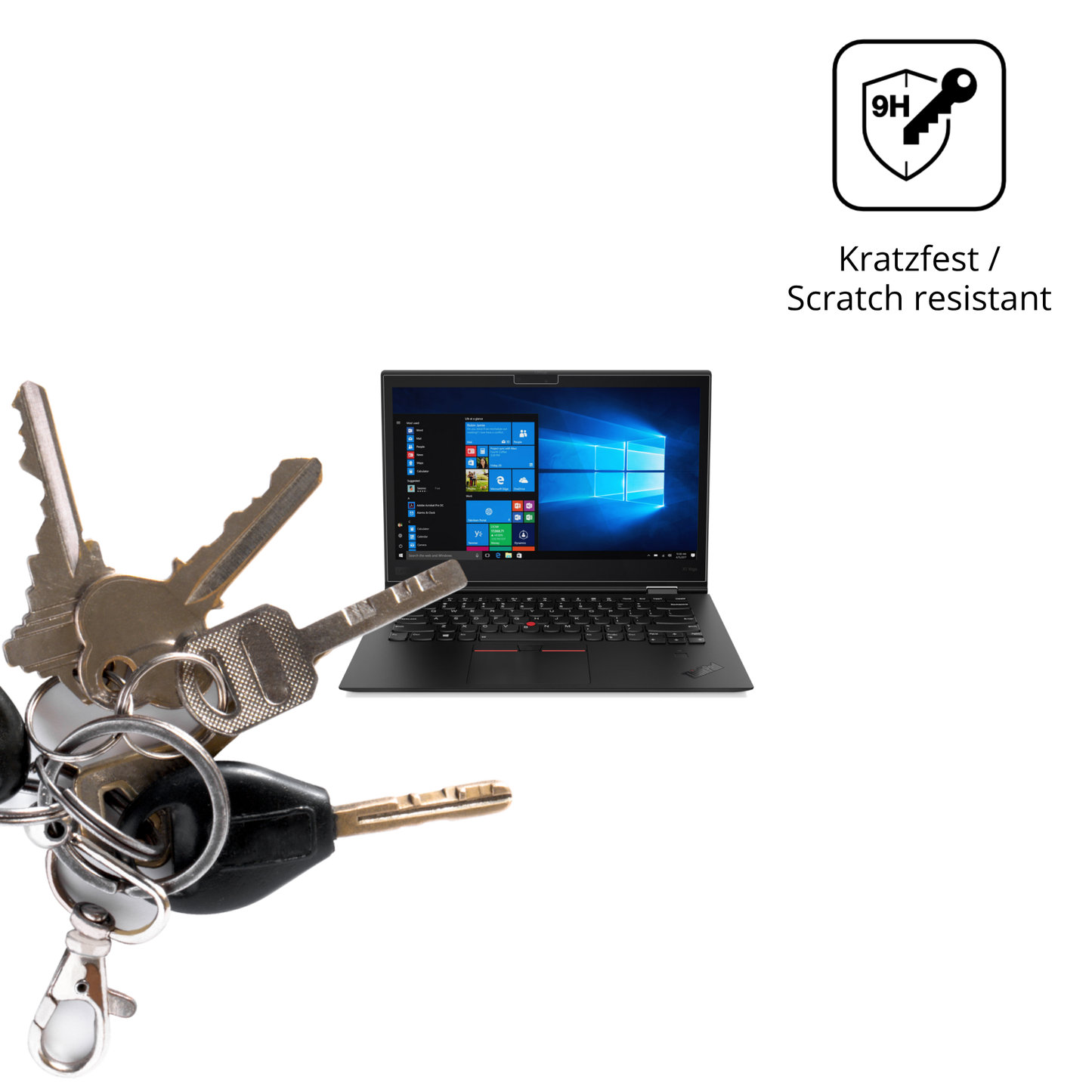 dipos Displayschutz für Lenovo ThinkPad X1 Yoga Gen 3, transparente Oberfläche, perfekte Passform auch für die Rundungen