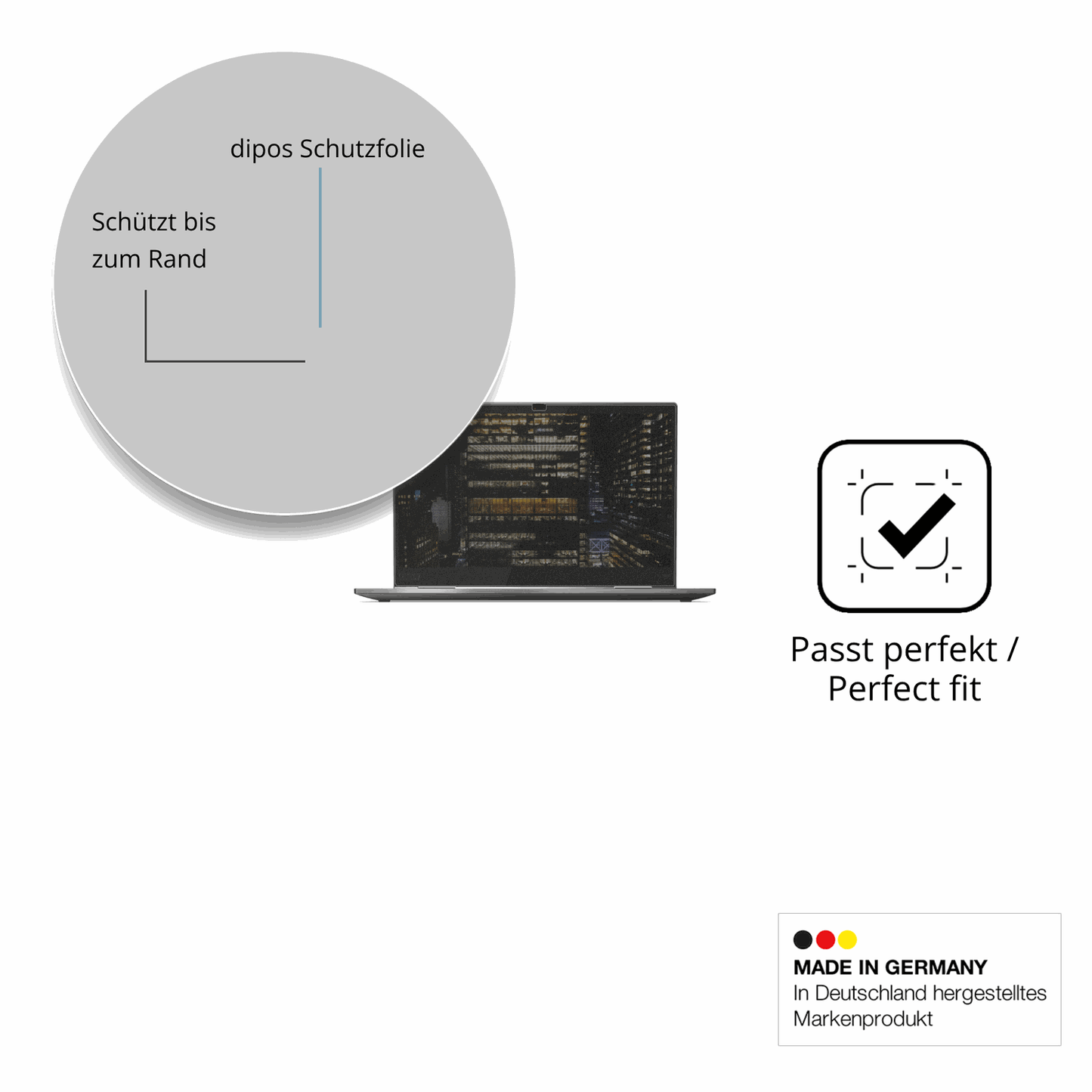 Schutz gegen Kratzer auf dem Lenovo ThinkPad X1 Yoga Gen 5 Glas durch Schlüssel oder Ähnliches
