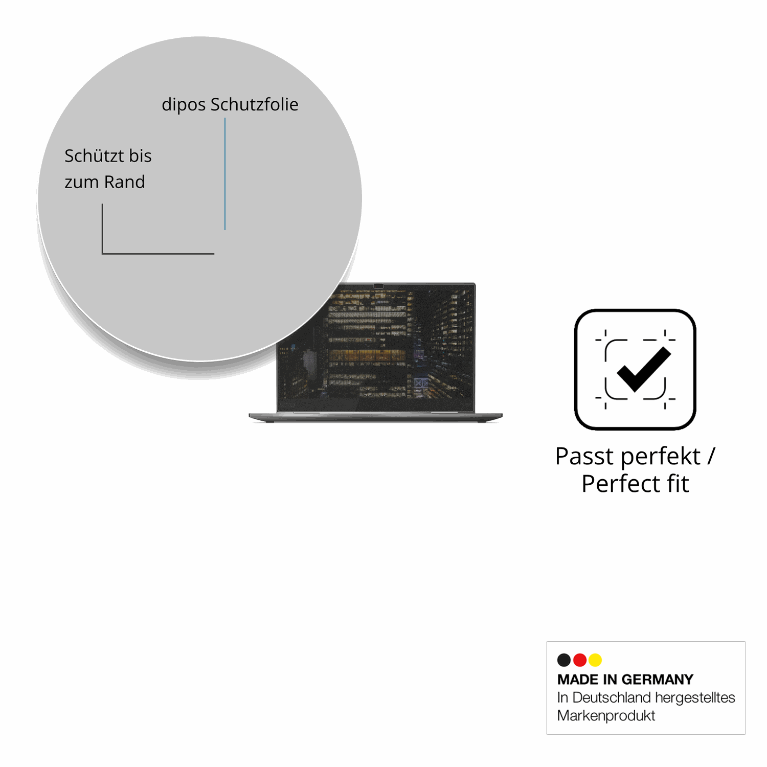 Schutz gegen Kratzer auf dem Lenovo ThinkPad X1 Yoga Gen 5 Glas durch Schlüssel oder Ähnliches