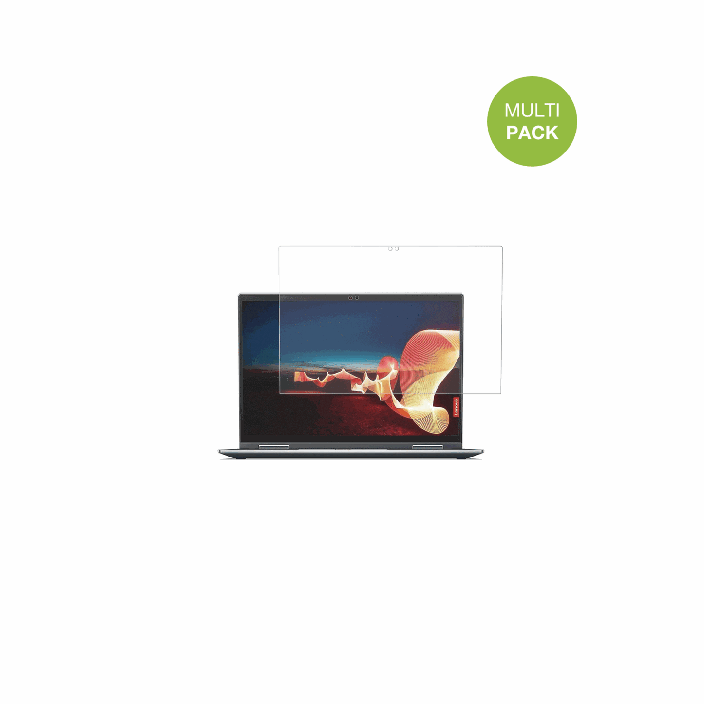 LenovoThinkPad X1 Yoga Gen 6 mit aufgebrachter dipos Displayschutzfolie, die lästige Fingerabdrücke minimiert