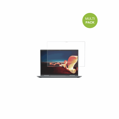 LenovoThinkPad X1 Yoga Gen 6 mit aufgebrachter dipos Displayschutzfolie, die lästige Fingerabdrücke minimiert