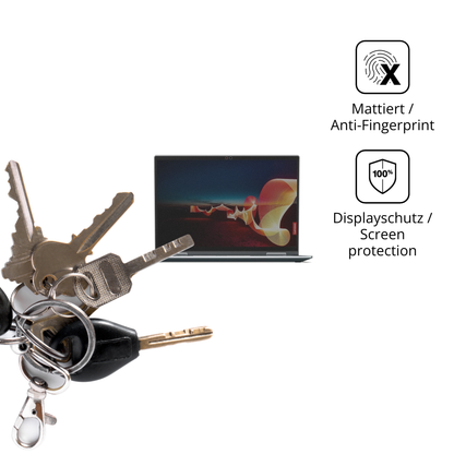 dipos Displayschutz für Lenovo ThinkPad X1 Yoga Gen 6, mattierte Oberfläche, Blickschutzfilter und perfekter Passform