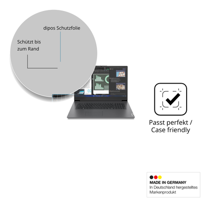 Schutzglasfolie mit optimaler Passform, zur Verwendung mit Hüllen geeignet