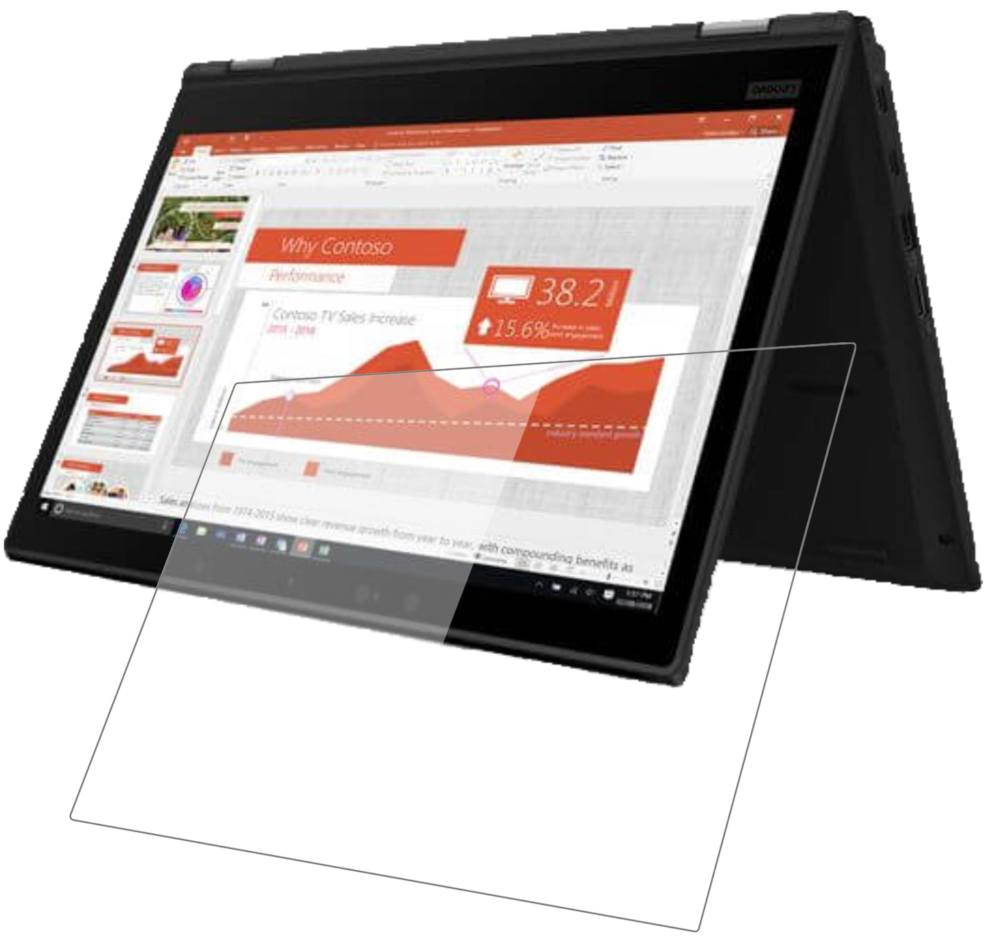 2x 9H Schutzfolie für Lenovo Yoga X390 13.3 Zoll Panzerfolie