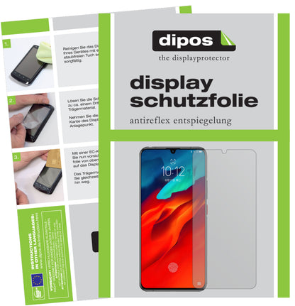 Matte Displayschutzfolie von dipos passend für Lenovo Z6 Pro Ferrari Edition, präziser Zuschnitt und blasenfrei montiert