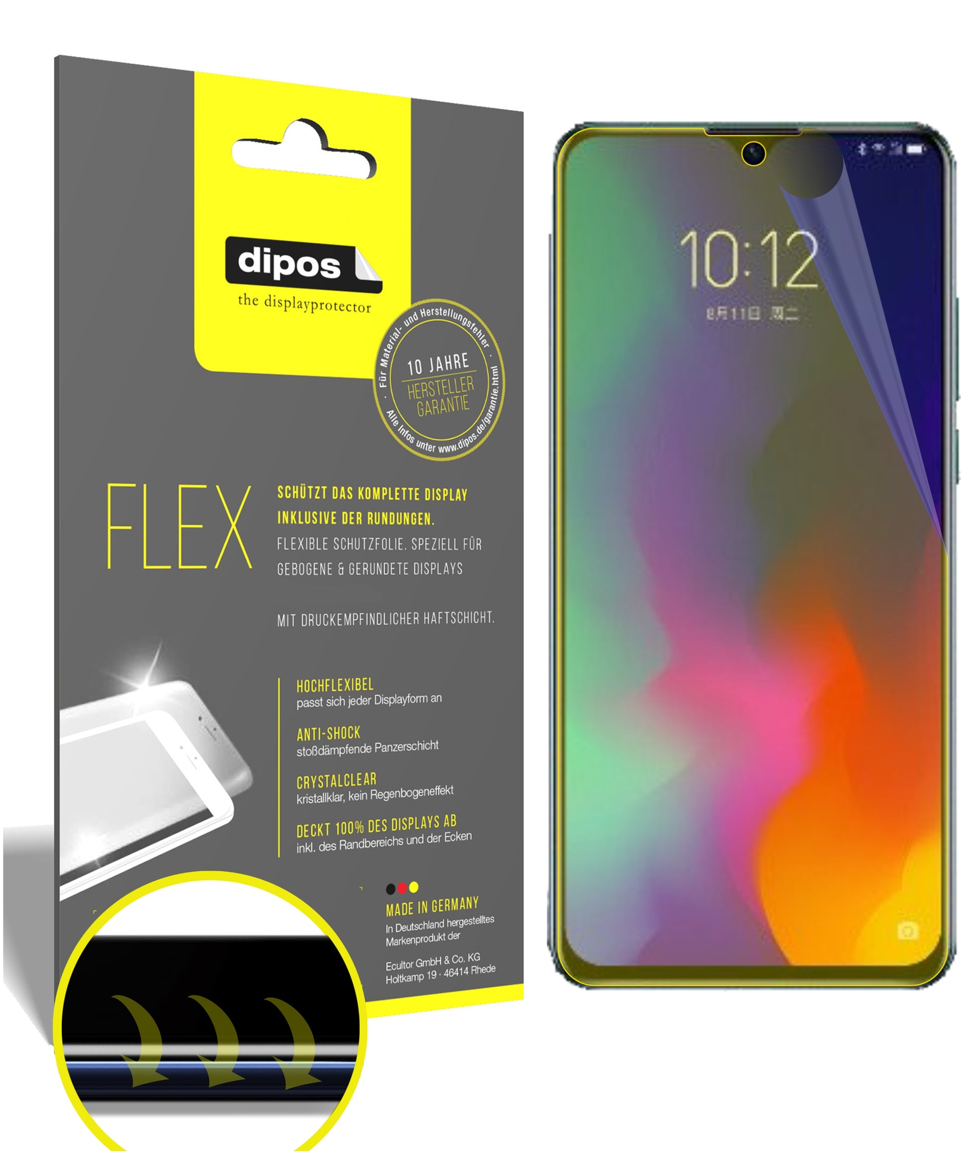3D Full Cover Displayschutzfolie: Case-freundlicher Schutz mit perfekter Passform für dein Display. 