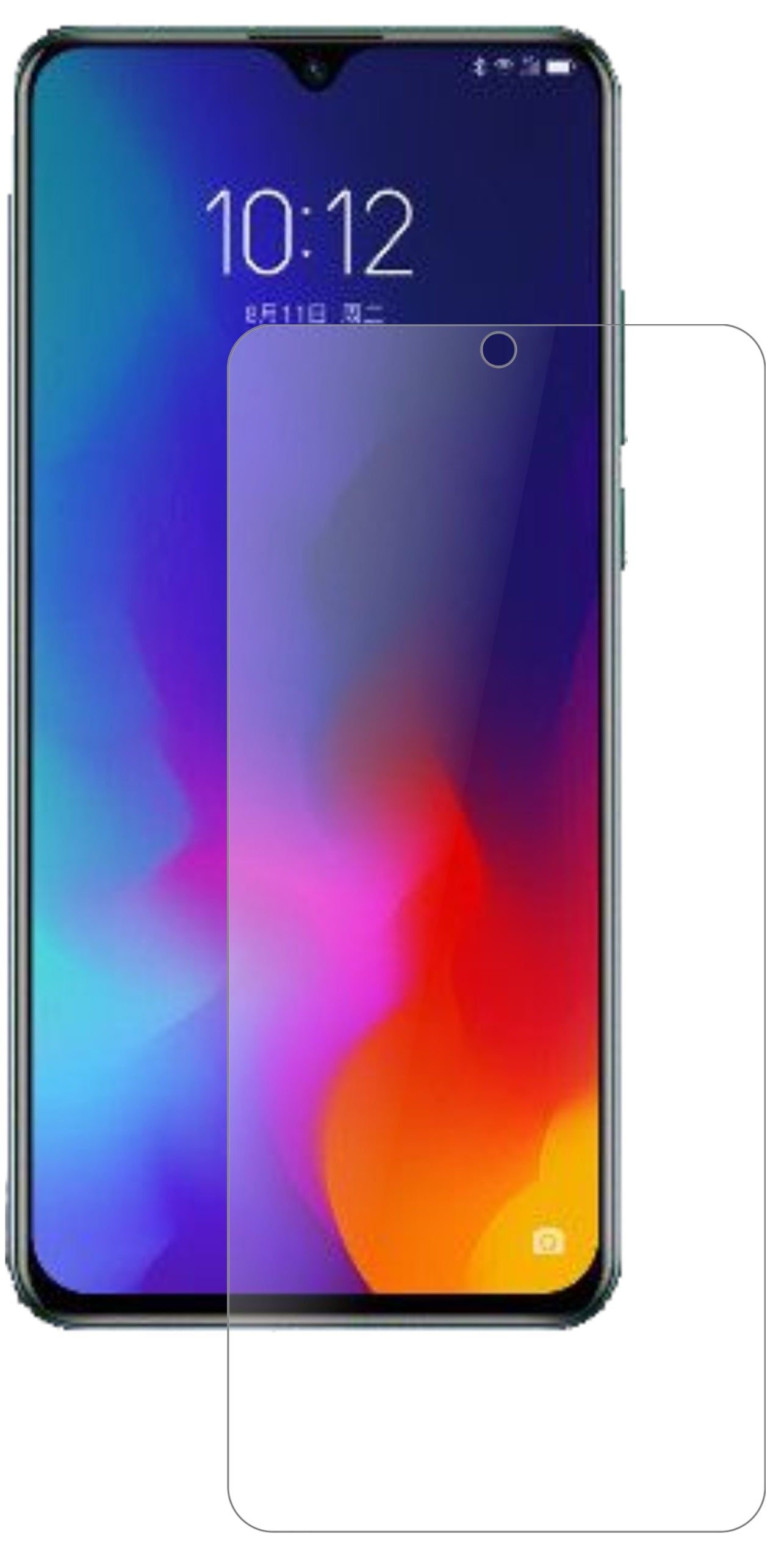1x 9H Schutzfolie matt für Lenovo Z6 Panzerfolie