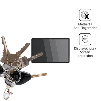 dipos Displayschutz für LEVIRTU Z1207, mattierte Oberfläche, Blickschutzfilter und perfekter Passform