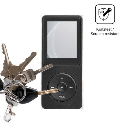 2x 9H Schutzfolie matt für LEVMEK GS-black mp3 Panzerfolie