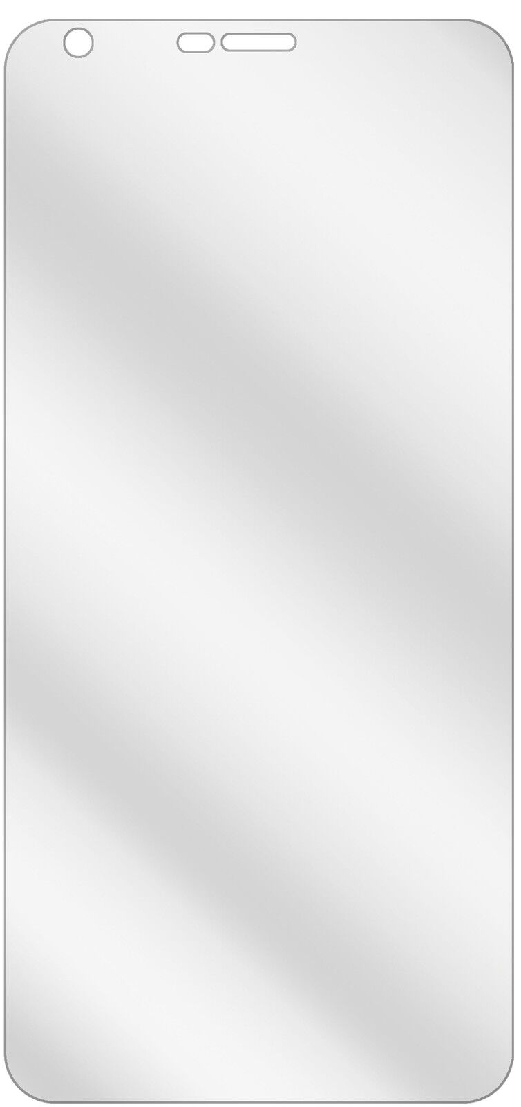 dipos Displayschutz für LG G6, transparente Oberfläche, geringe Dicke und perfekte Passform