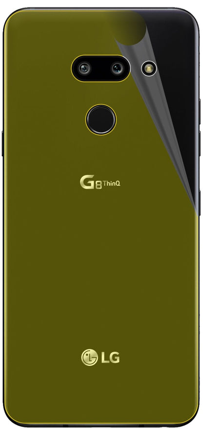 dipos Displayschutz für LG G8 ThinQ Rückseite, transparente Oberfläche, geringe Dicke und perfekte Passform