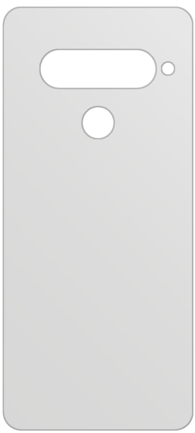 dipos Displayschutz für LG G8s ThinQ Rückseite, mattierte Oberfläche, geringe Dicke und perfekte Passform