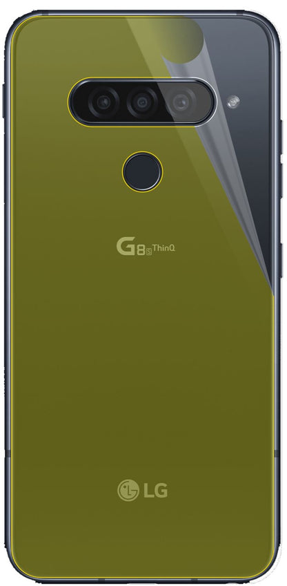 dipos Displayschutz für LG G8s ThinQ Rückseite, transparente Oberfläche, geringe Dicke und perfekte Passform