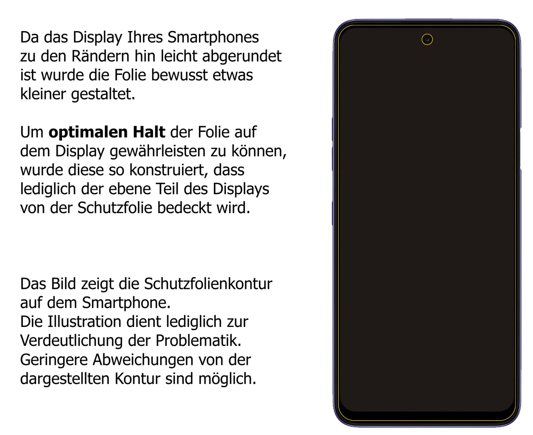 Privatsphäre-Schutz durch Sichtschutz-Folie passend zugeschnitten für LG K52