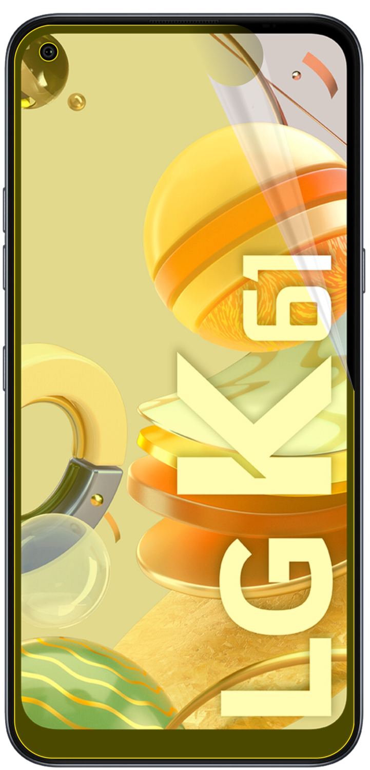 dipos Displayschutz für LG K61, transparente Oberfläche, geringe Dicke und perfekte Passform