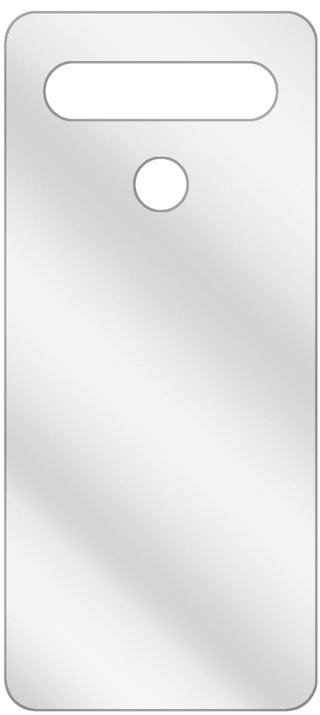 dipos Displayschutz für LG K61 Rückseite, transparente Oberfläche, geringe Dicke und perfekte Passform