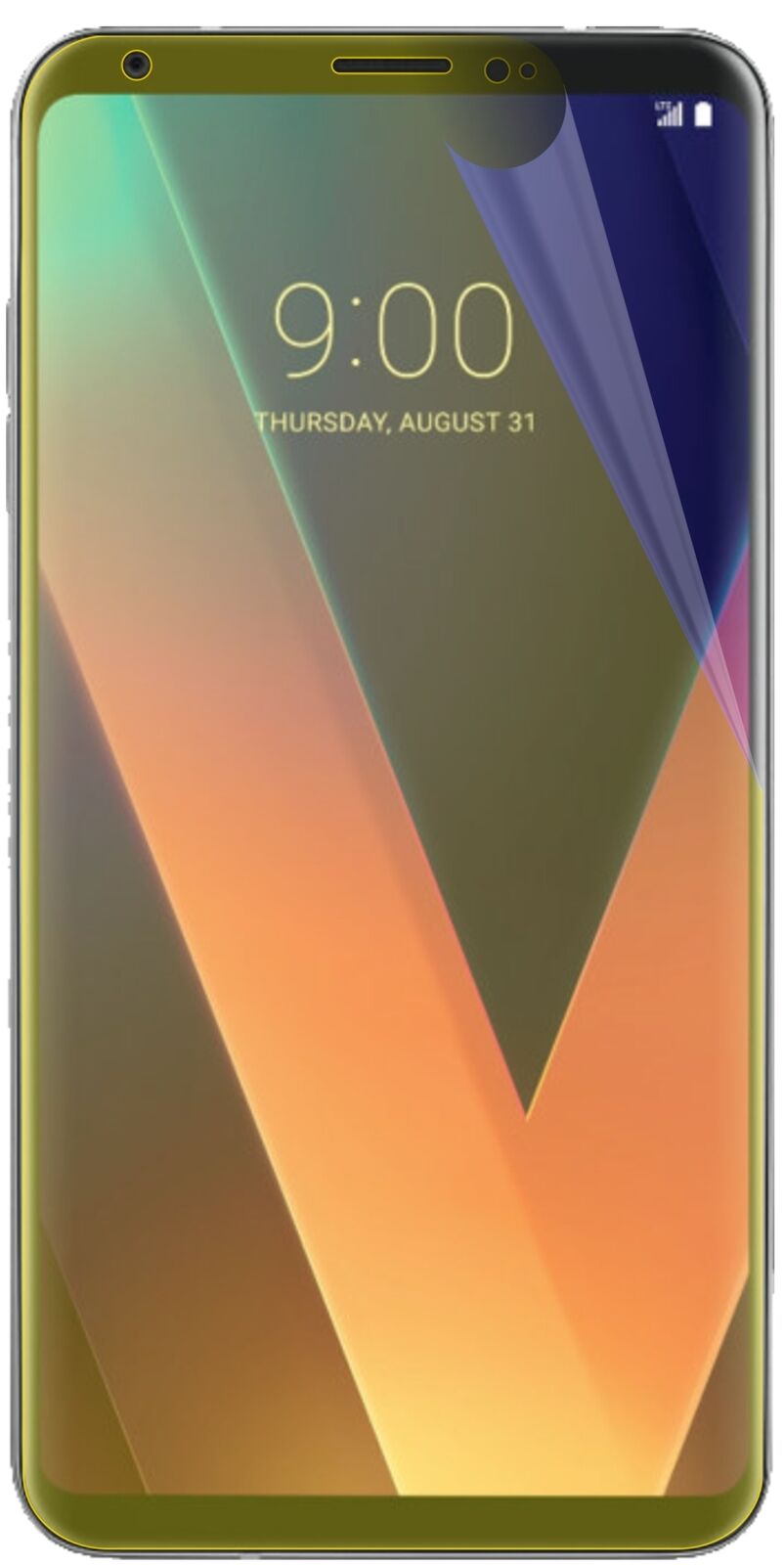 dipos Displayschutz für LG V30 Plus, transparente Oberfläche, geringe Dicke und perfekte Passform