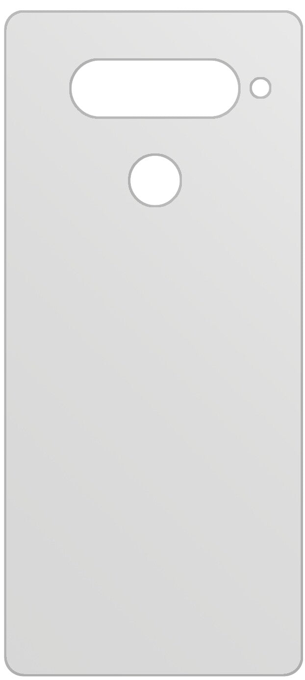 dipos Displayschutz für LG V40 ThinQ Rückseite, mattierte Oberfläche, geringe Dicke und perfekte Passform