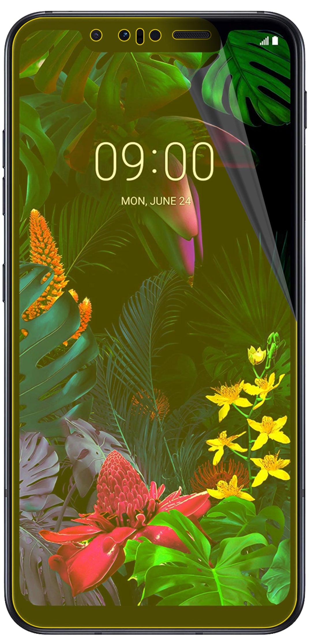 dipos Displayschutz für LG G8s ThinQ, transparente Oberfläche, geringe Dicke und perfekte Passform