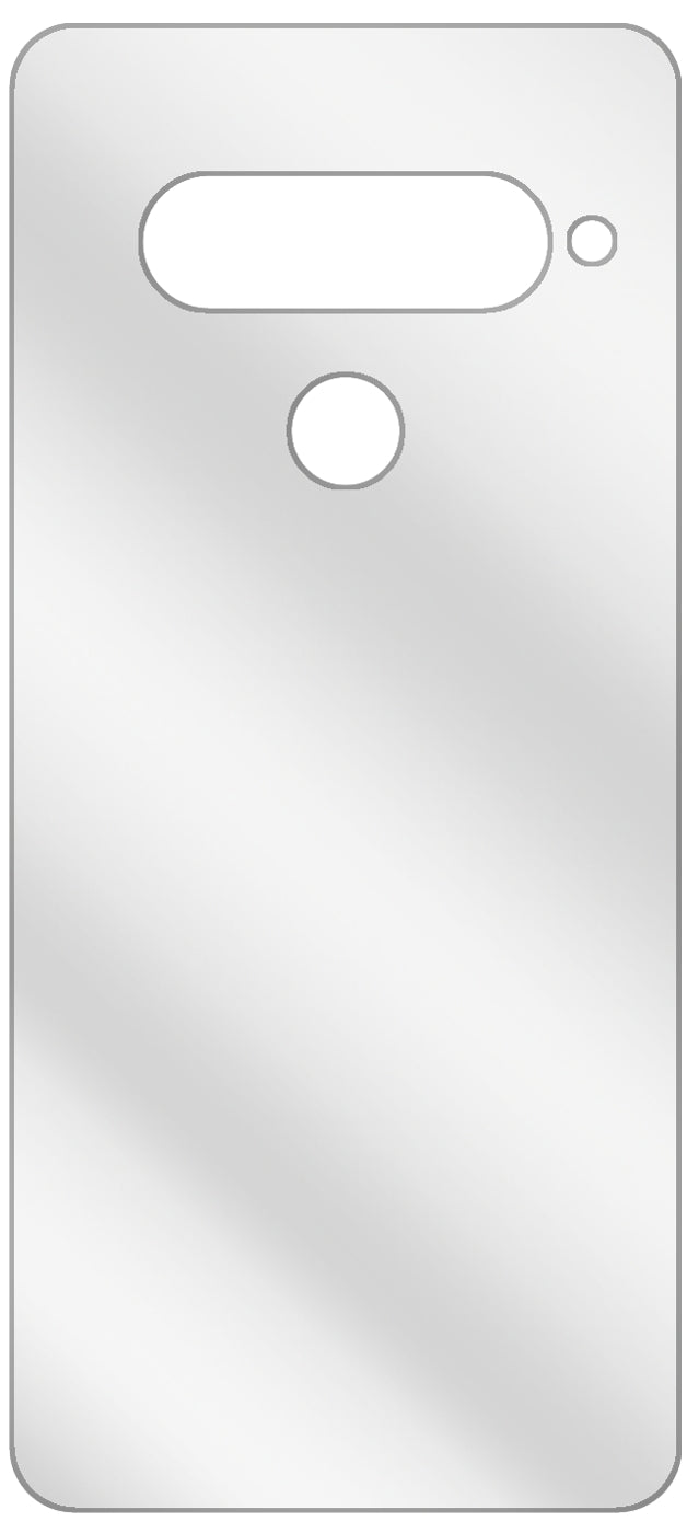 dipos Displayschutz für LG G8s ThinQ Rückseite, transparente Oberfläche, geringe Dicke und perfekte Passform