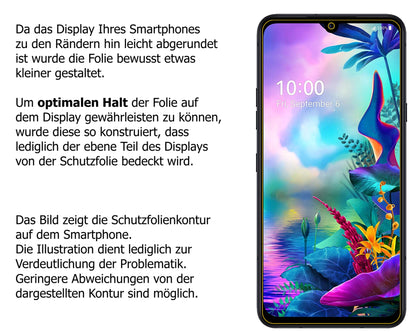 Blickschutzfolie für LG V50s ThinQ matt Schutzfolie Privacy