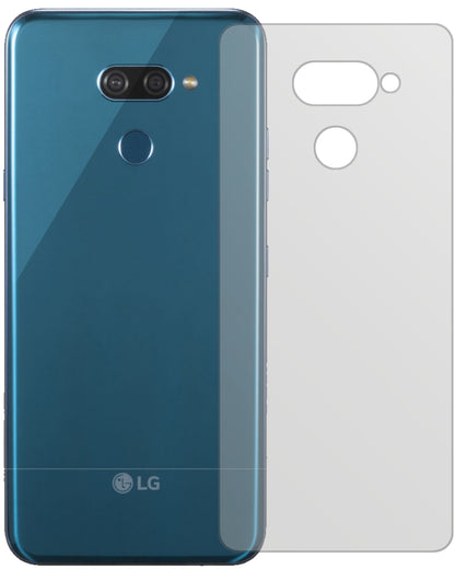 Matte Displayschutzfolie von dipos passend für LG K50 Rückseite, präziser Zuschnitt und blasenfrei montiert