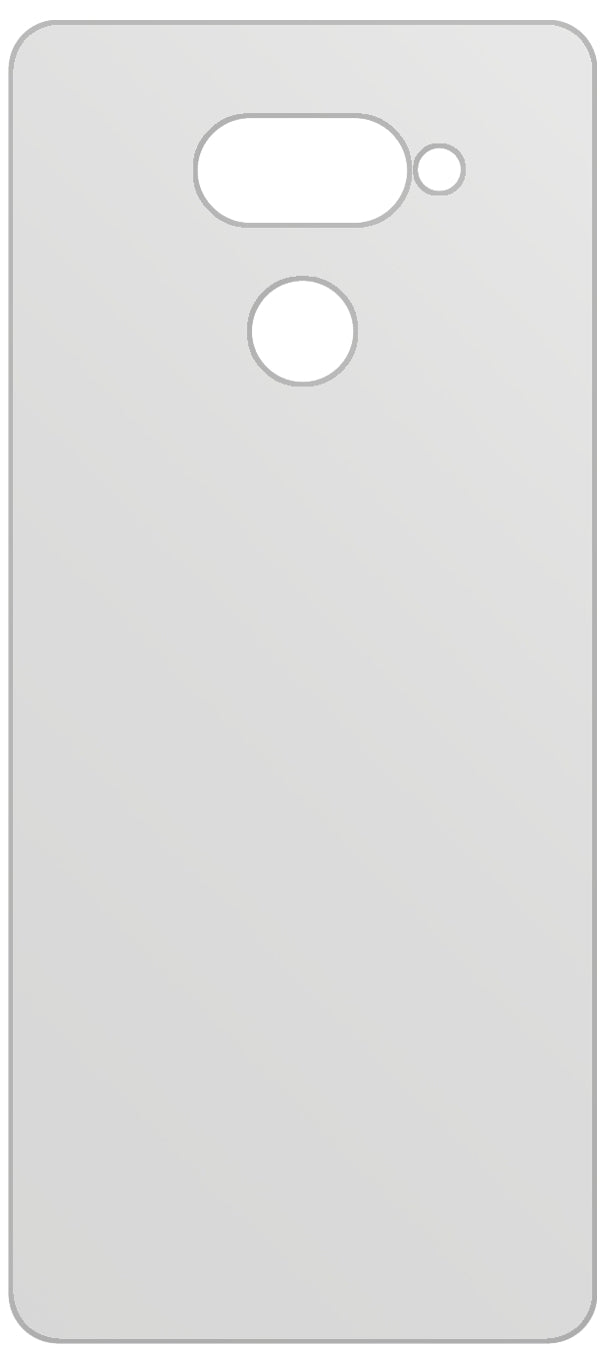 dipos Displayschutz für LG K50 Rückseite, mattierte Oberfläche, geringe Dicke und perfekte Passform