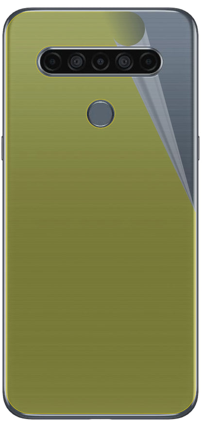 dipos Displayschutz für LG K61 Rückseite, transparente Oberfläche, geringe Dicke und perfekte Passform