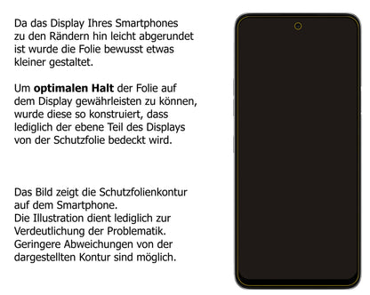 dipos Displayschutz für LG K62, mattierte Oberfläche, robuste Festigkeit und perfekte Passform