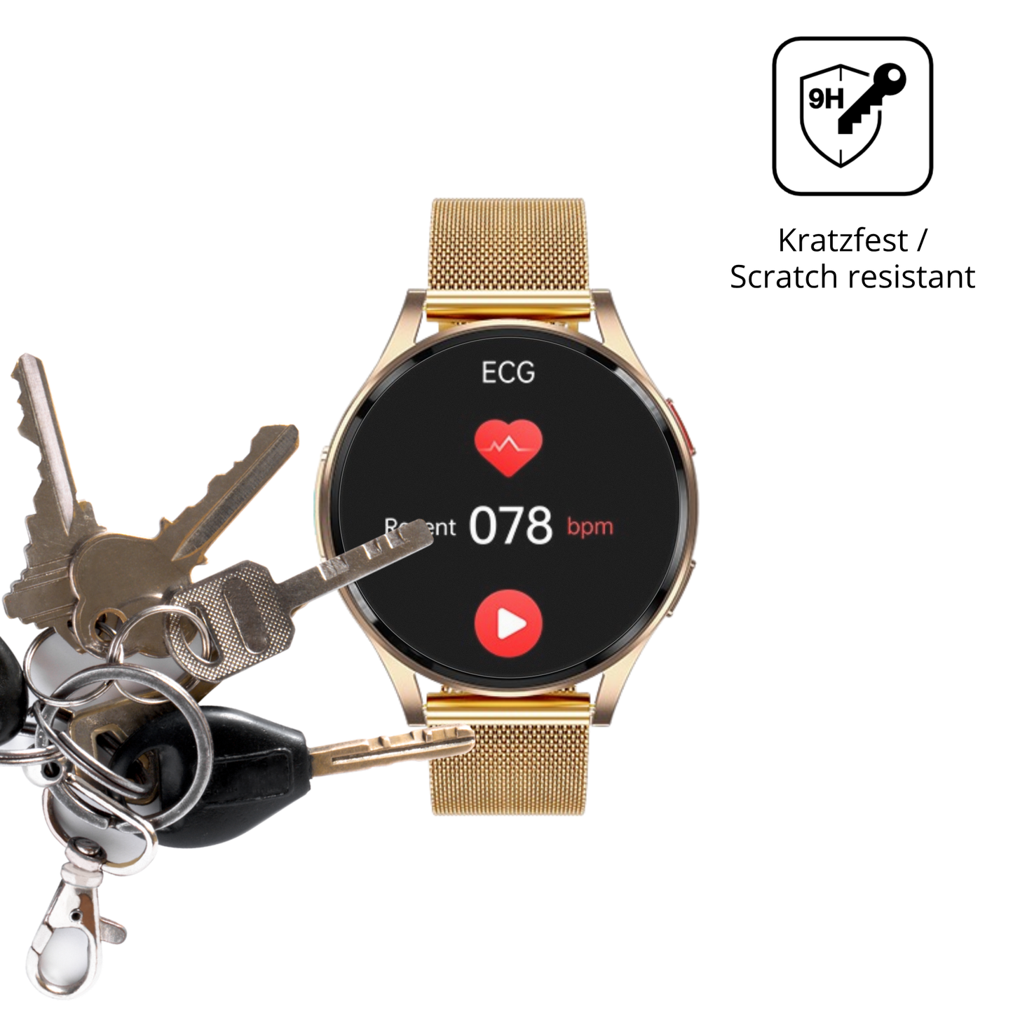 dipos Displayschutz für Lgnitek GE30-D, mattierte Oberfläche, robuste Festigkeit und perfekte Passform