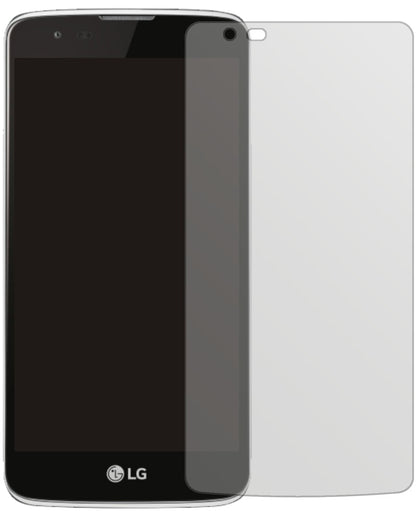 LGPhoenix 2 mit aufgebrachter dipos Displayschutzfolie, die lästige Fingerabdrücke minimiert