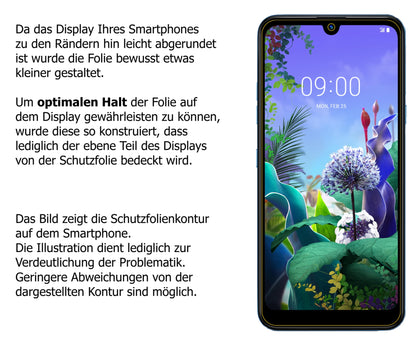 Dünne und klare Folie passend zugeschnitten für LG X6