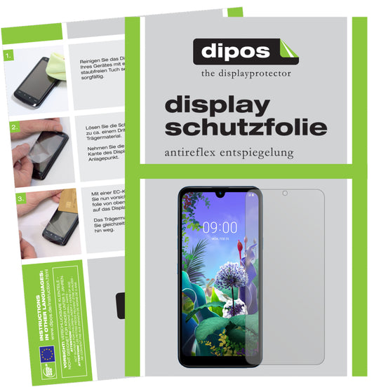 Matte Displayschutzfolie von dipos passend für LG X6, präziser Zuschnitt und blasenfrei montiert
