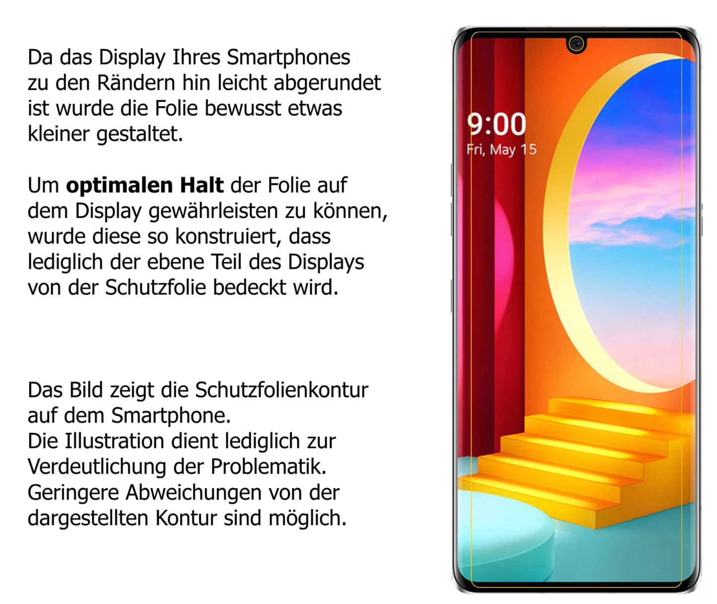 6x Schutzfolie matt für LG Velvet 4G Display-Schutzfolie