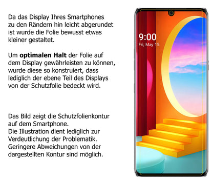Privatsphäre-Schutz durch Sichtschutz-Folie passend zugeschnitten für LG Velvet 4G