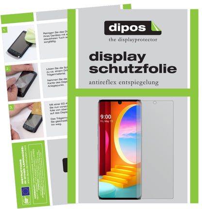 6x Schutzfolie matt für LG Velvet 4G Display-Schutzfolie