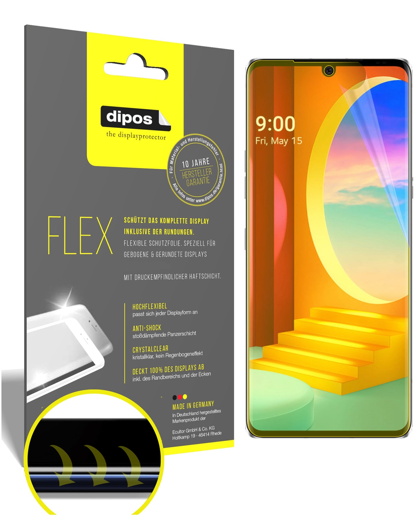 3D Full Cover Displayschutzfolie: Case-freundlicher Schutz mit perfekter Passform für dein Display. 