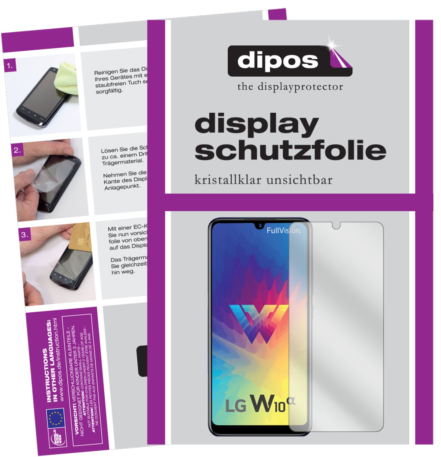 Kristallklare, dünne Schutzfolie: Kratzfest & passgenau für LG-W10 Alpha