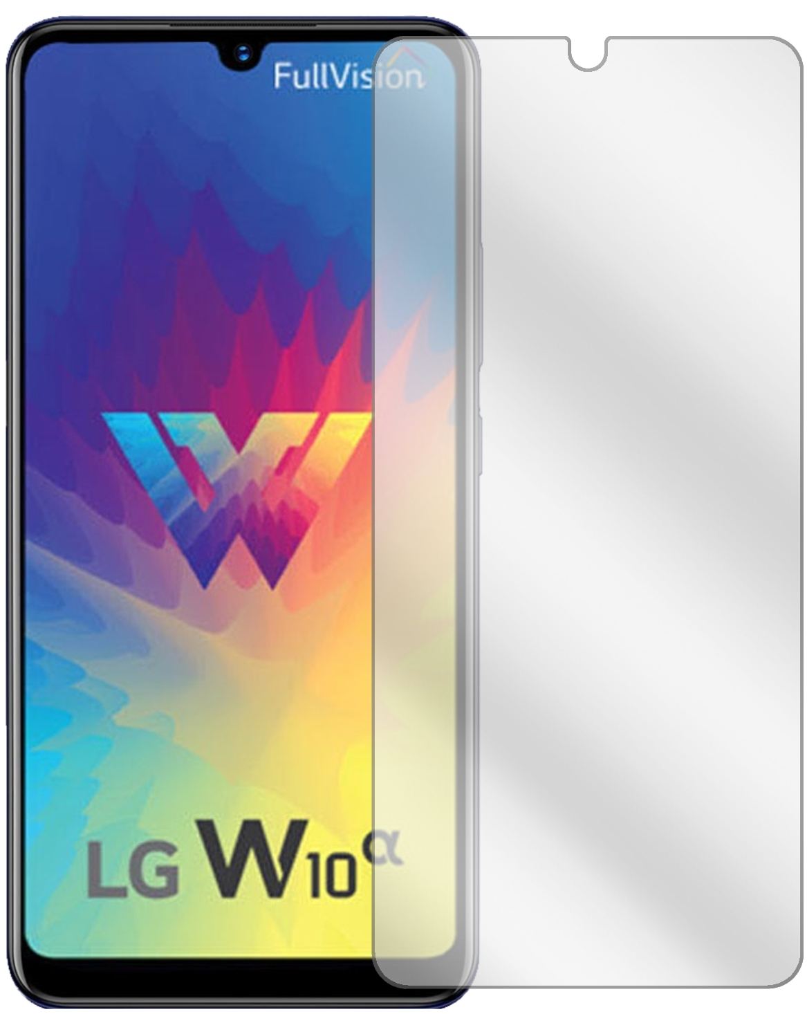 LGW10 Alpha mit aufgebrachter dipos Displayschutzfolie, glasklare Darstellung ohne Einschränkungen