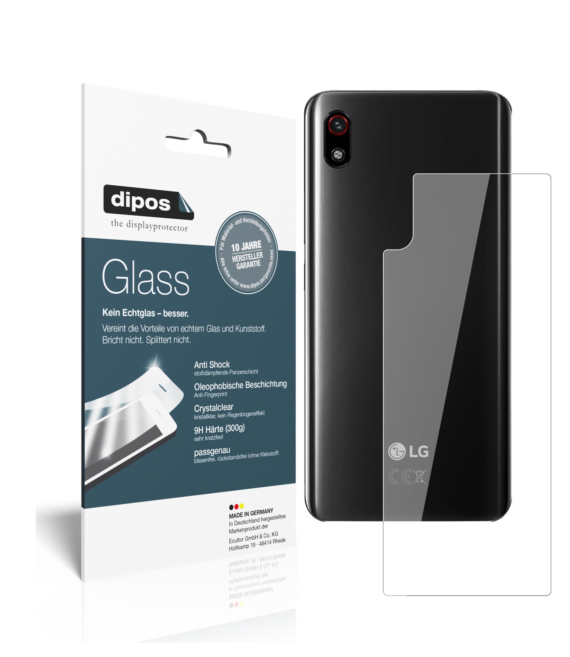 Perfekte Passform und ultimative Qualität: Unser 9H Panzerglas bietet Schutz für LG-W10 Alpha Rückseite