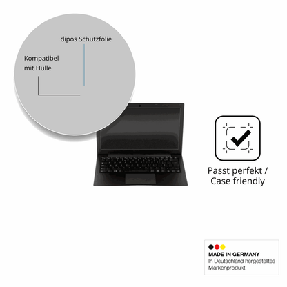 Schutzfolie mit optimaler Passform, zur Verwendung mit Hüllen geeignet