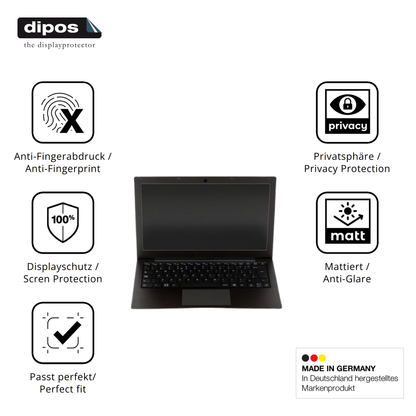 Privatsphäre-Schutz durch Sichtschutz-Folie passend zugeschnitten für librem13