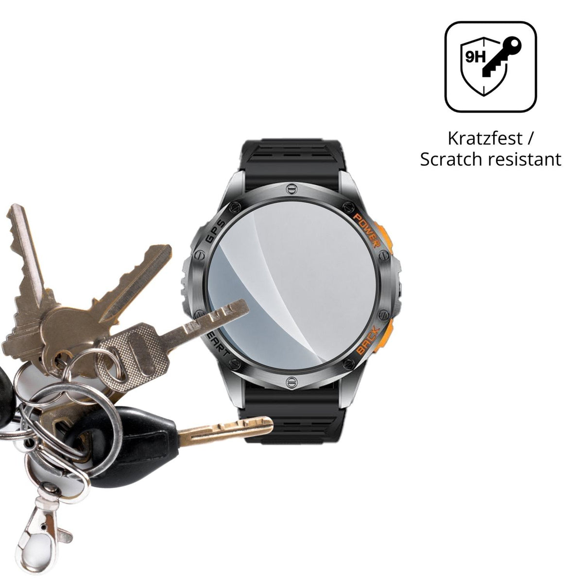 dipos Displayschutz für LIGE DM1-H, mattierte Oberfläche, robuste Festigkeit und perfekte Passform