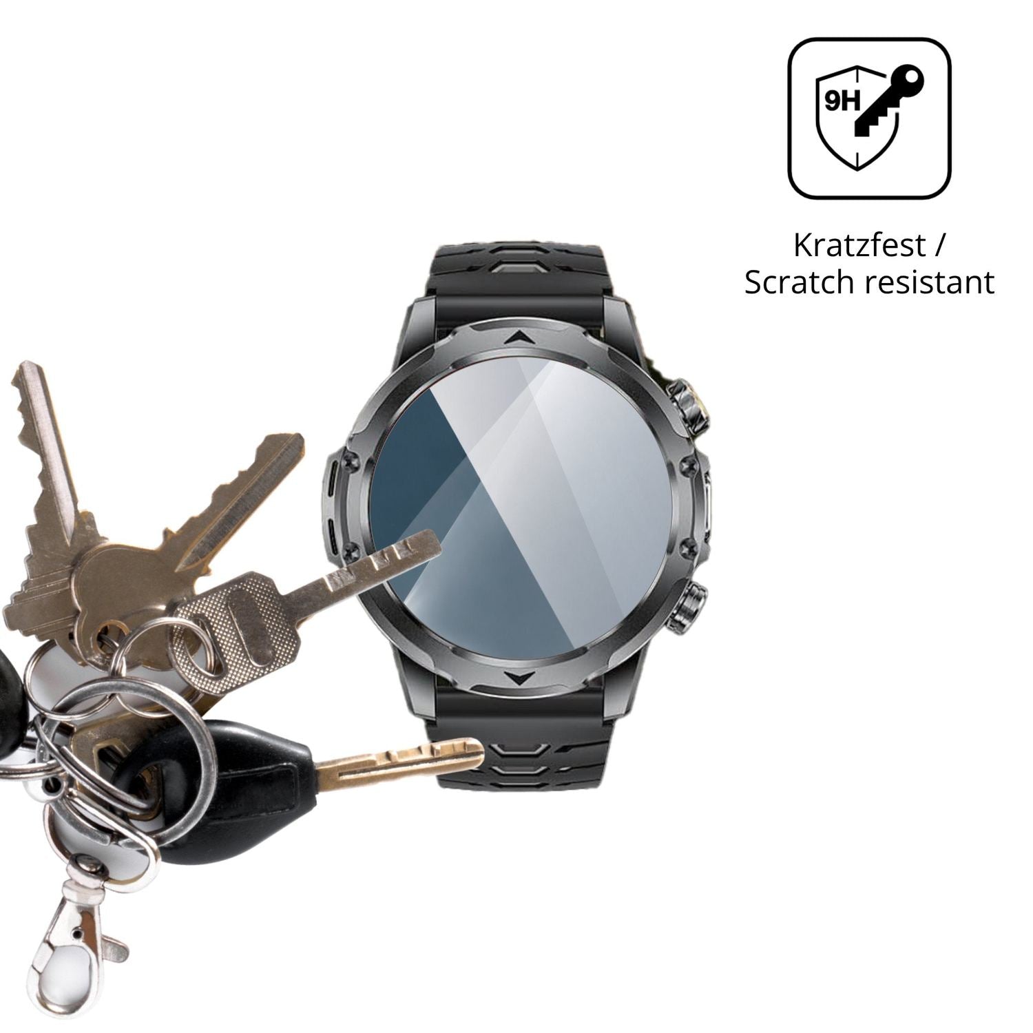 dipos Displayschutz für LIGEMI EF23, transparente Oberfläche, perfekte Passform auch für die Rundungen