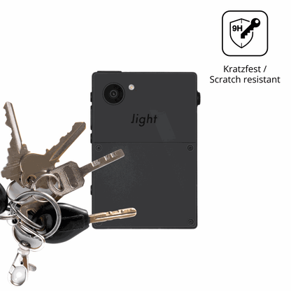 dipos Displayschutz für Light Phone 3 Rückseite, transparente Oberfläche, perfekte Passform auch für die Rundungen
