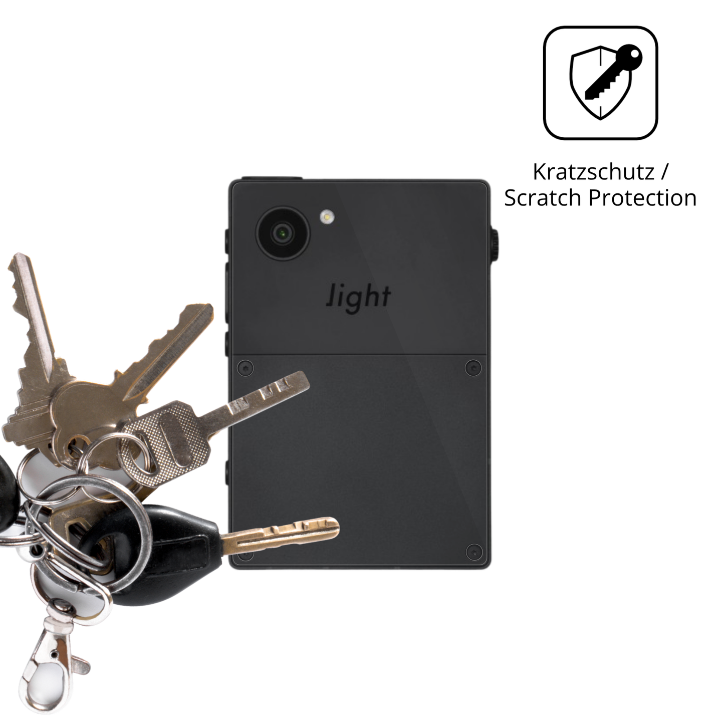 4x Schutzfolie klar für Light Phone 3 Rückseite Display-Schutzfolie