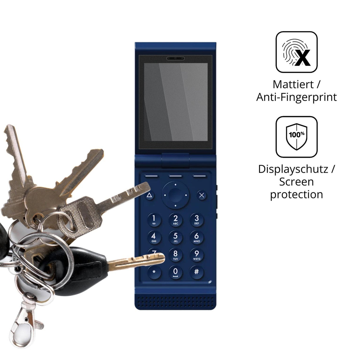 Blickschutzfolie für Light Phone Light Flip matt Schutzfolie Privacy