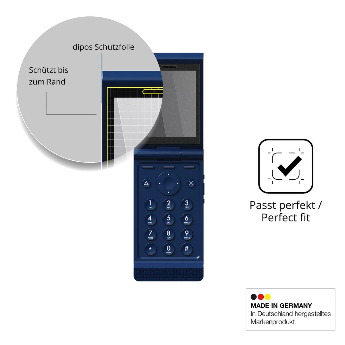Blickschutzfolie für Light Phone Light Flip matt Schutzfolie Privacy