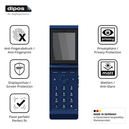 Blickschutzfolie für Light Phone Light Flip matt Schutzfolie Privacy