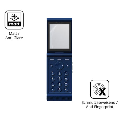 2x 9H Schutzfolie matt für Light Phone Light Flip Panzerfolie
